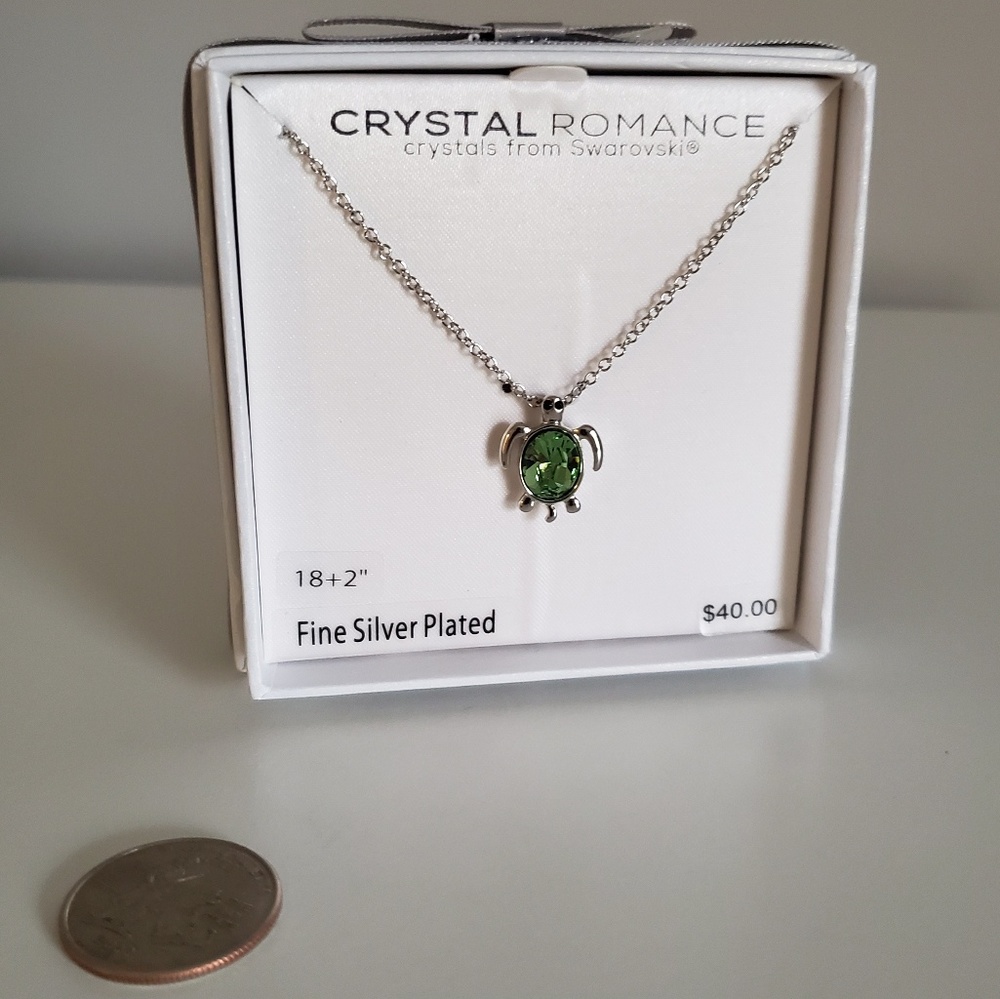 Swarovski crystals Turtle necklace - Picture 7 of 7